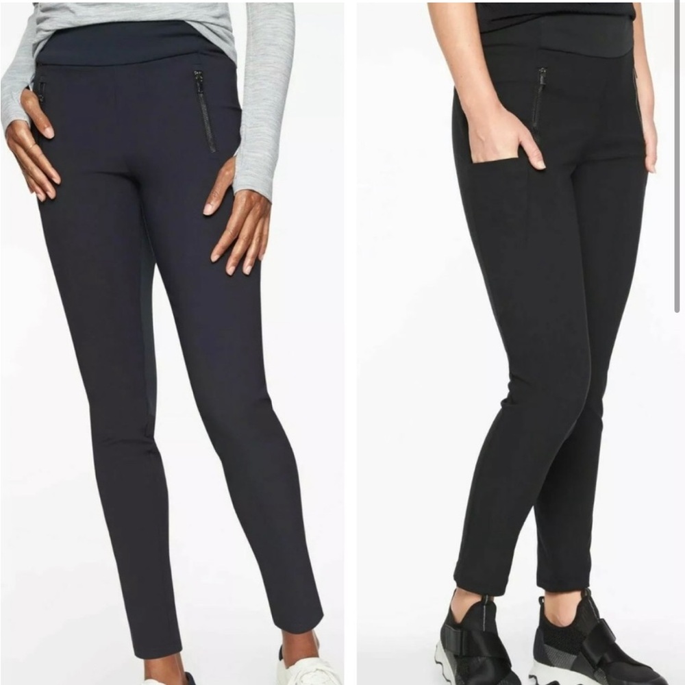 Athleta Black Slim Ponte Ankle Pants
